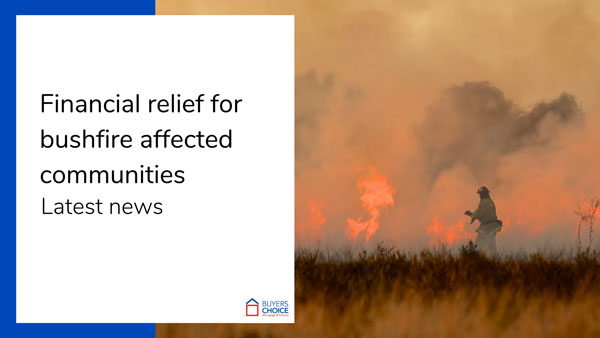 Financial relief for bushfire affected communities